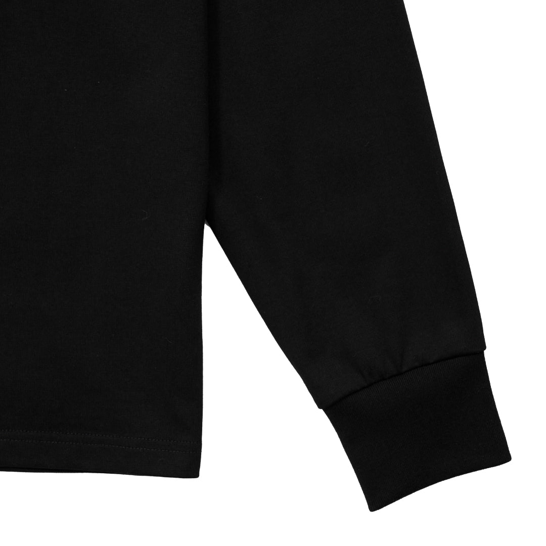L/S Tee "Moire" - black