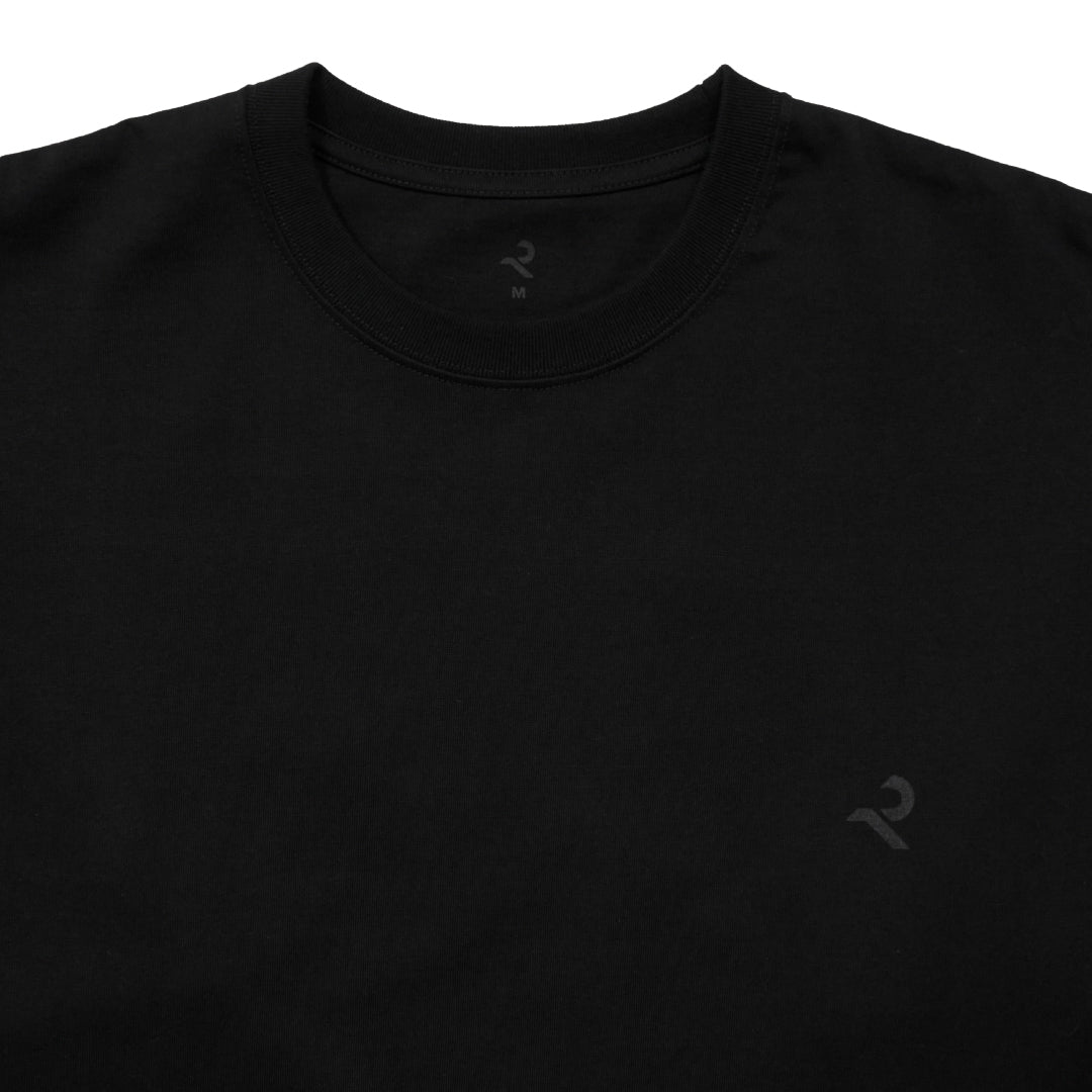 L/S Tee "Moire" - black