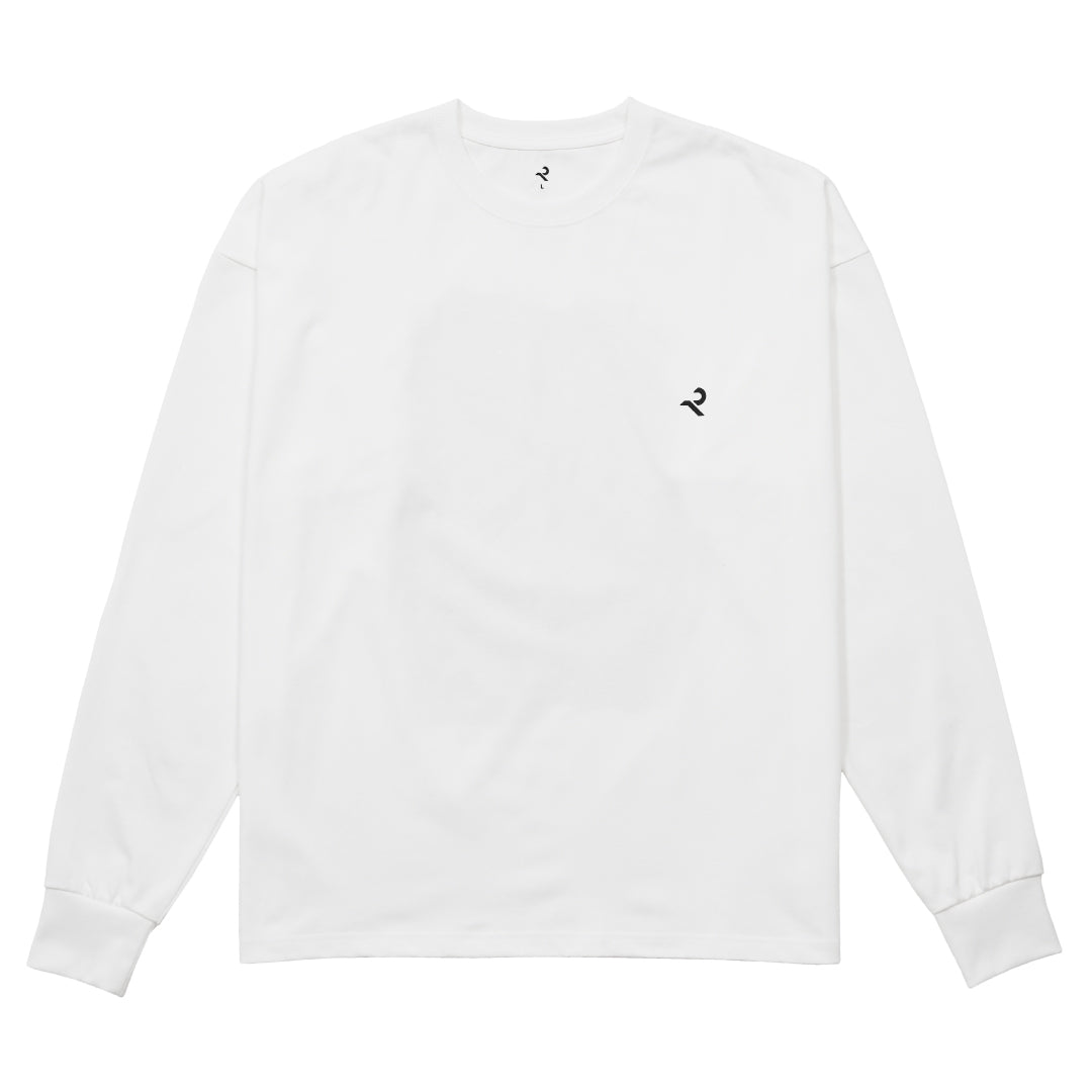 L/S Tee "Moire" - white