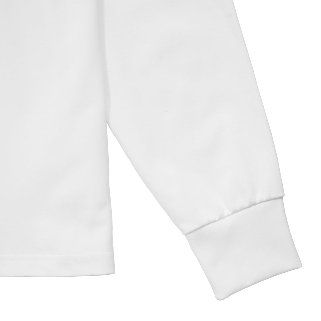 L/S Tee "Moire" - white