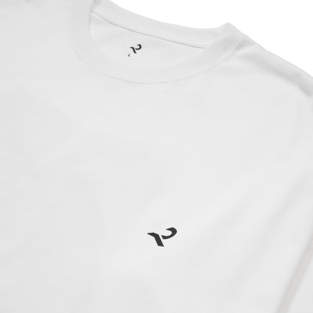 L/S Tee "Moire" - white