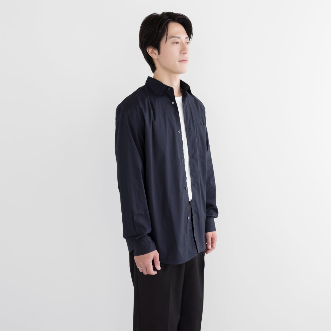 Relaxed Fit L/S Shirt -navy-