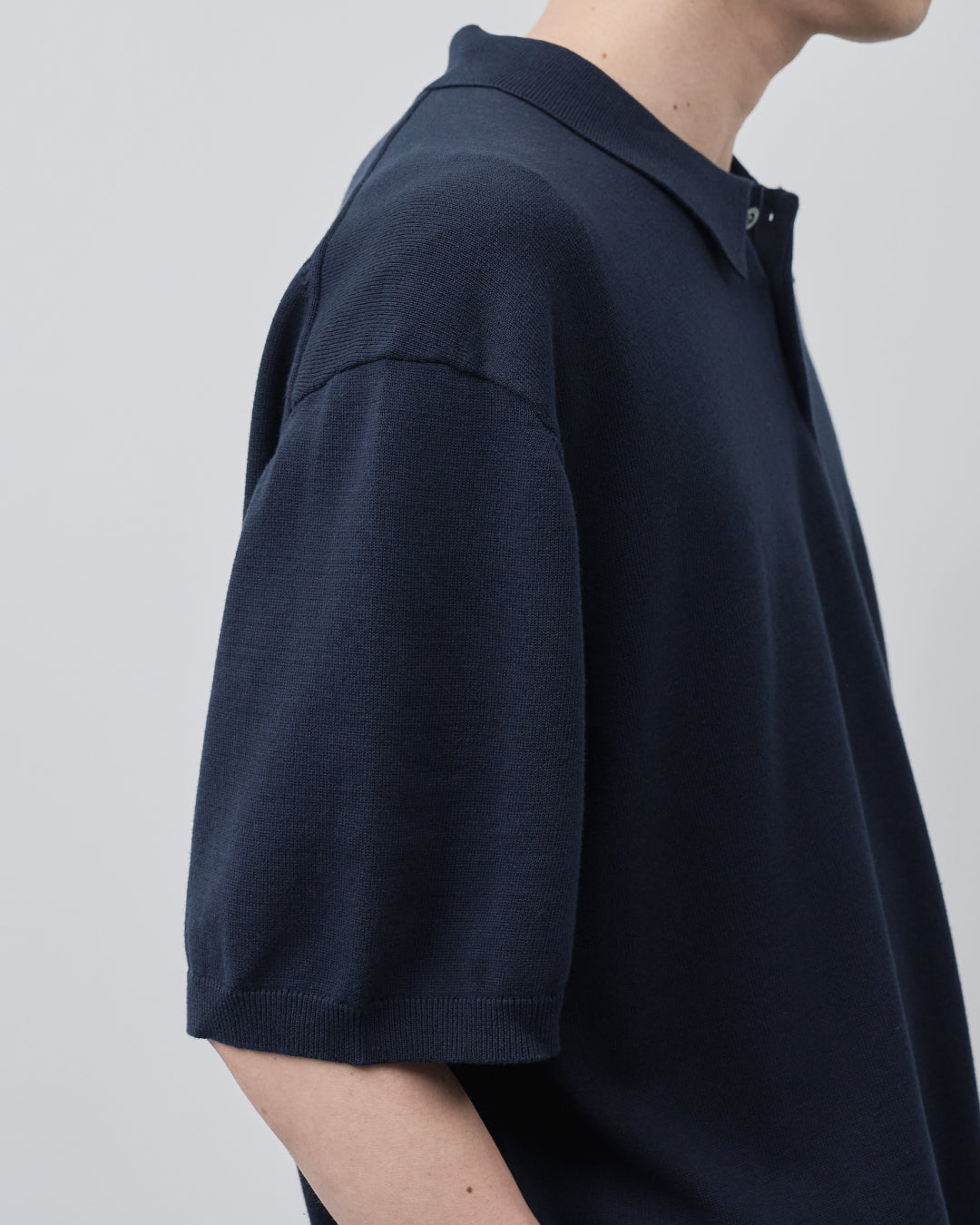 S/S Dry Knit Polo -navy-