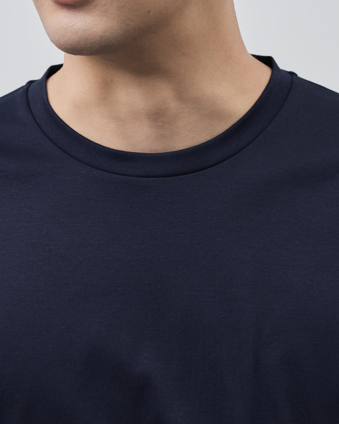 ARBINI Cotton L/S Tee -navy-