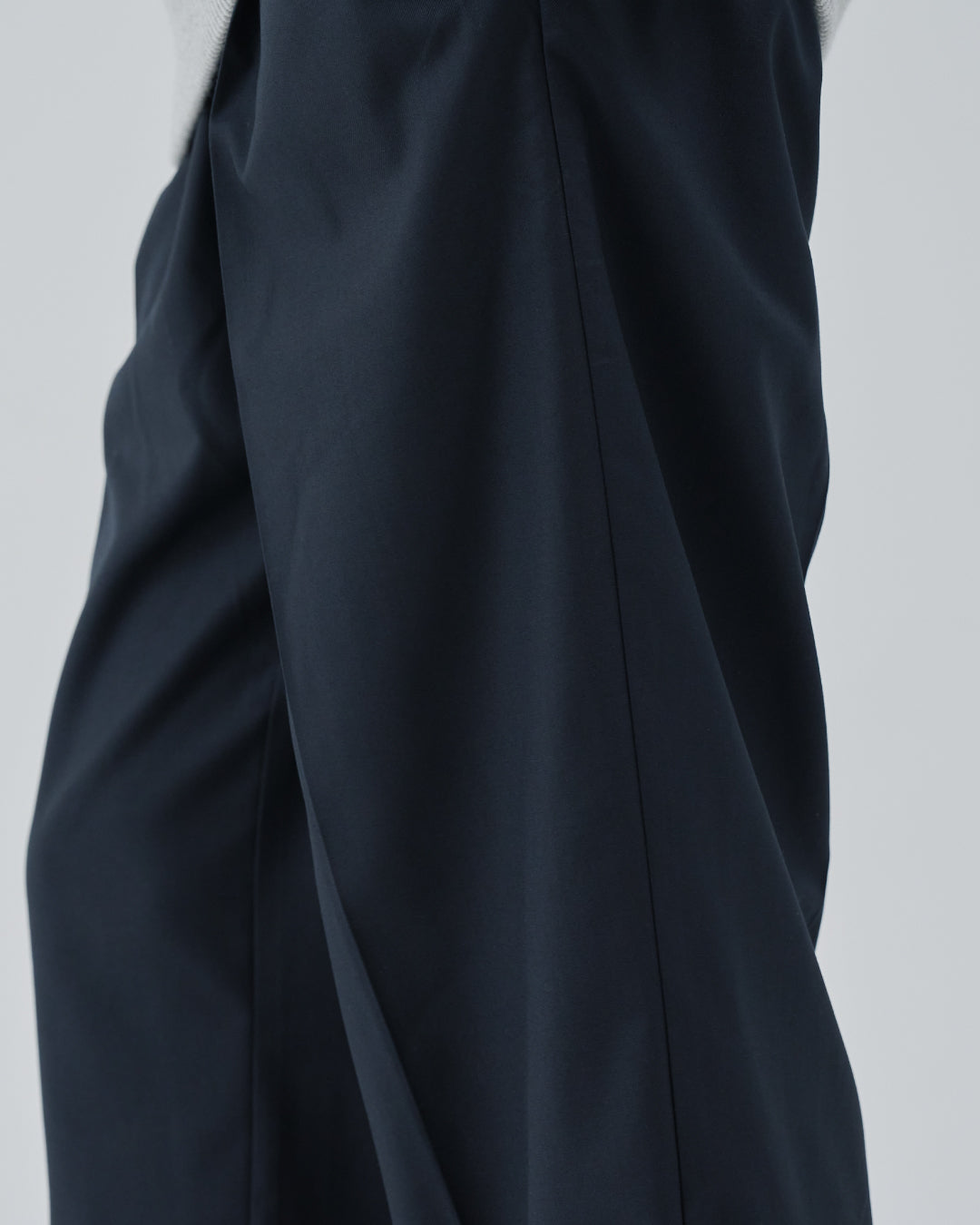 2Tuck Wide Slacks -navy-