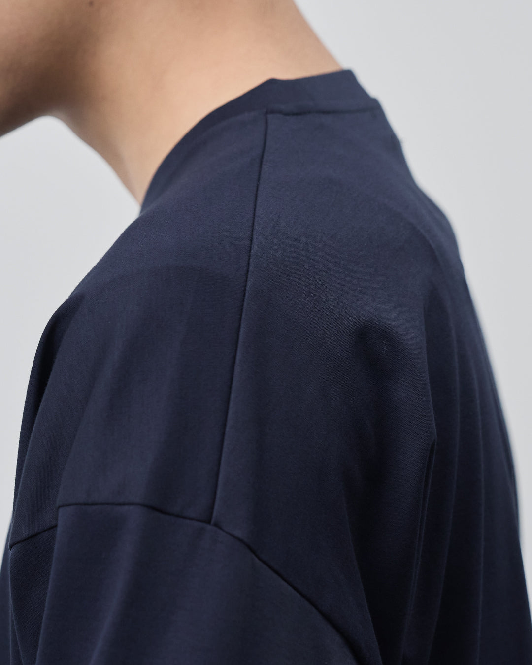 ARBINI Cotton L/S Tee -navy-