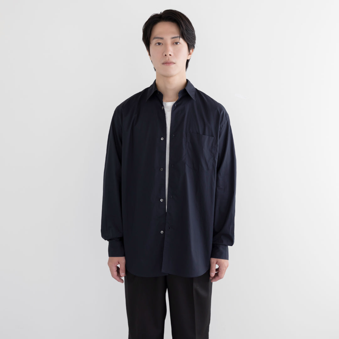 Relaxed Fit L/S Shirt -navy-