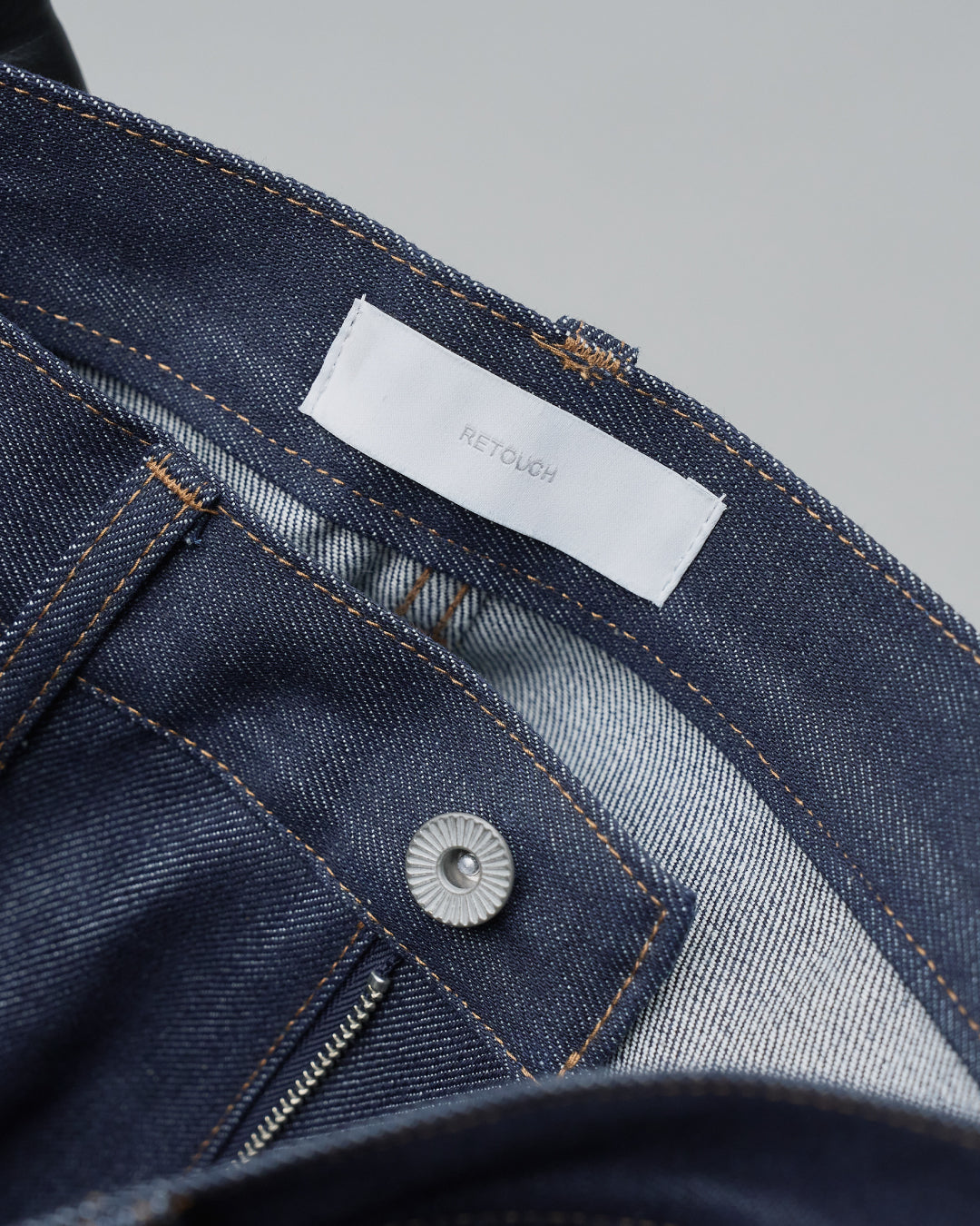 Straight Denim Pants -indigo-