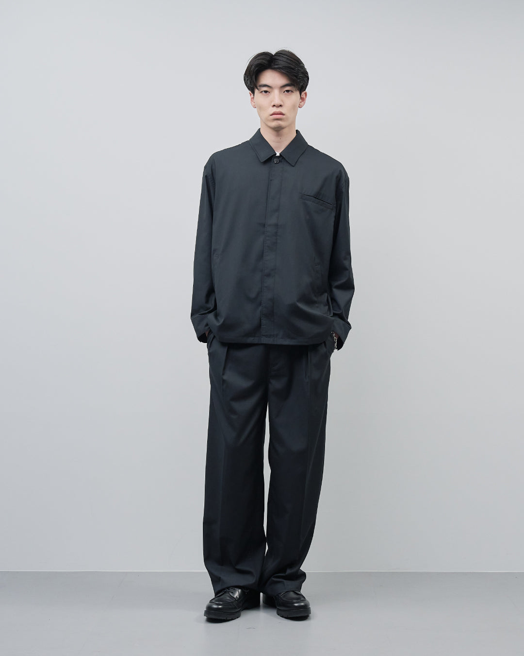 Baker Design Wide Slacks -black-