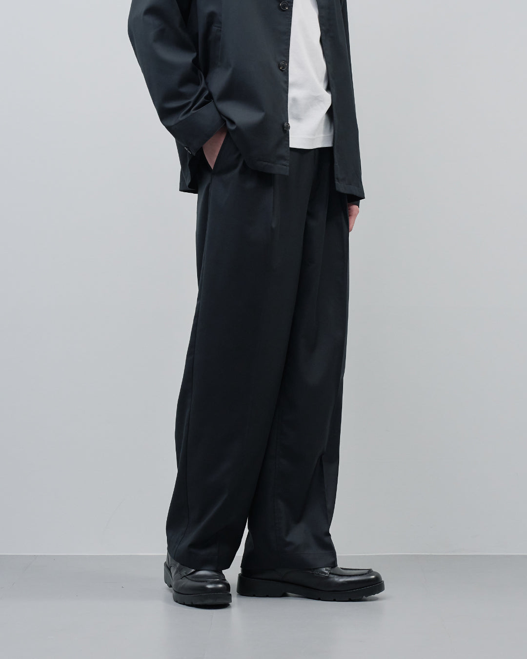 Baker Design Wide Slacks -black-