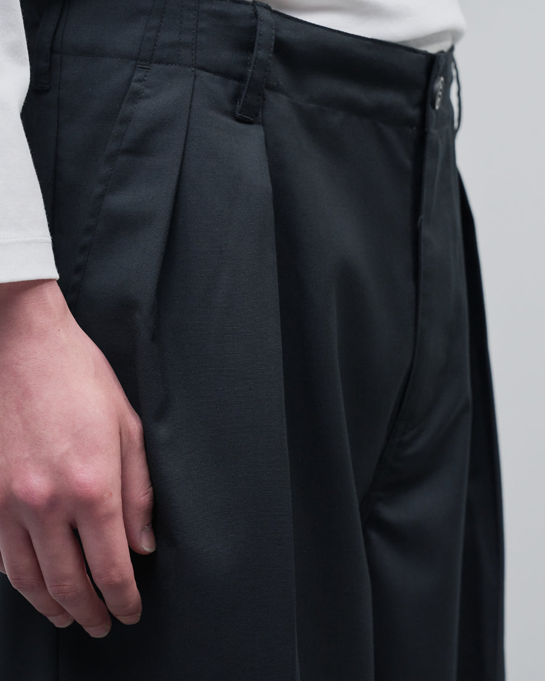 Baker Design Wide Slacks -black-