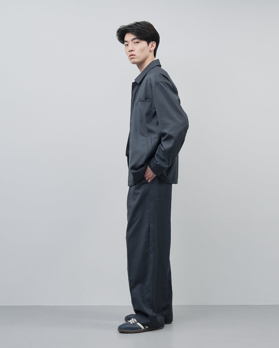 Baker Design Wide Slacks -dark gray-