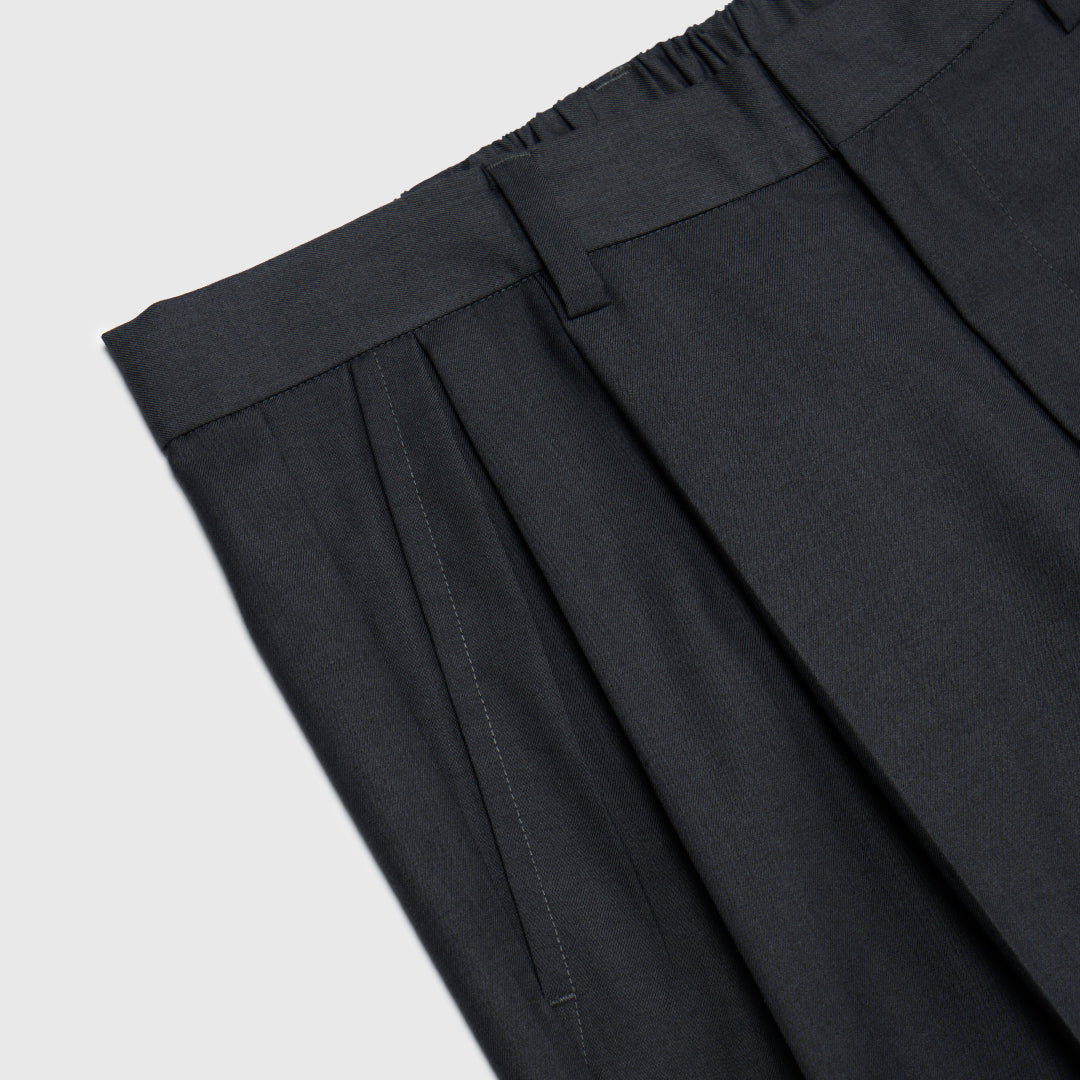 2Tuck Wide Slacks-gray-