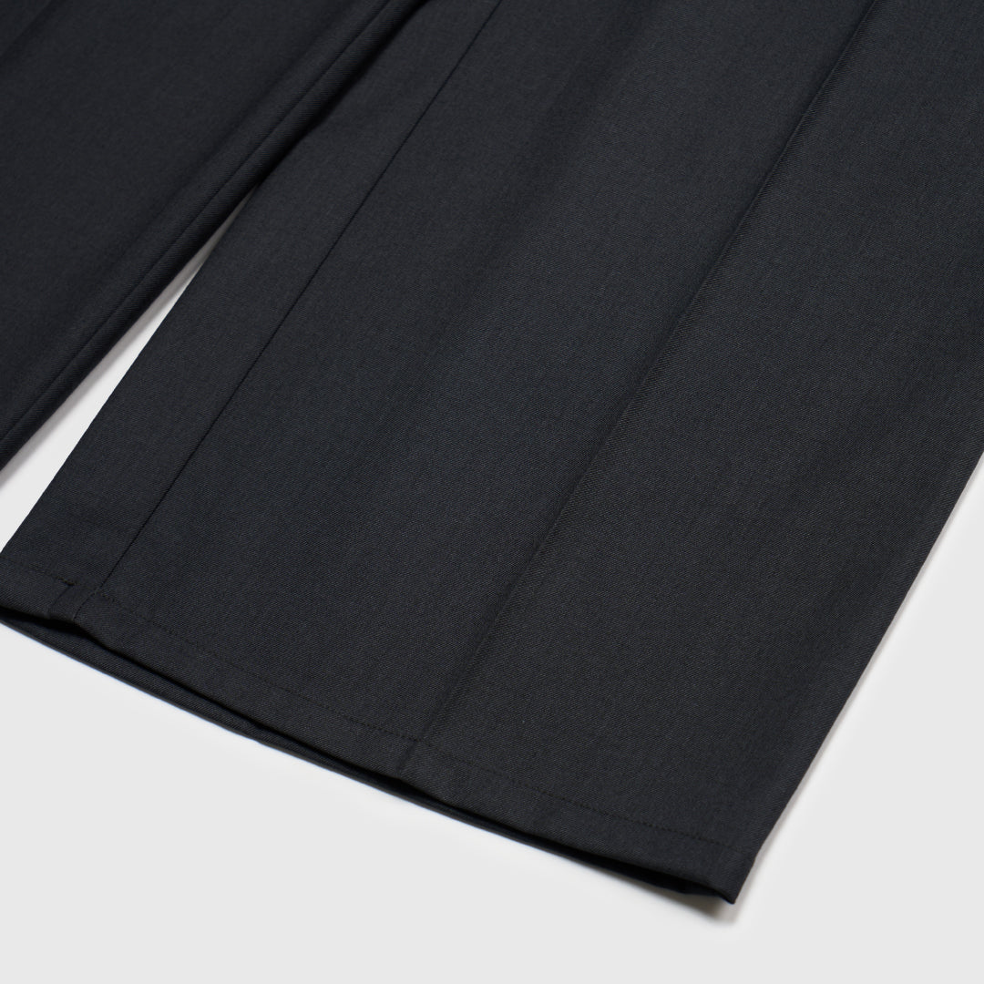 2Tuck Wide Slacks-gray-