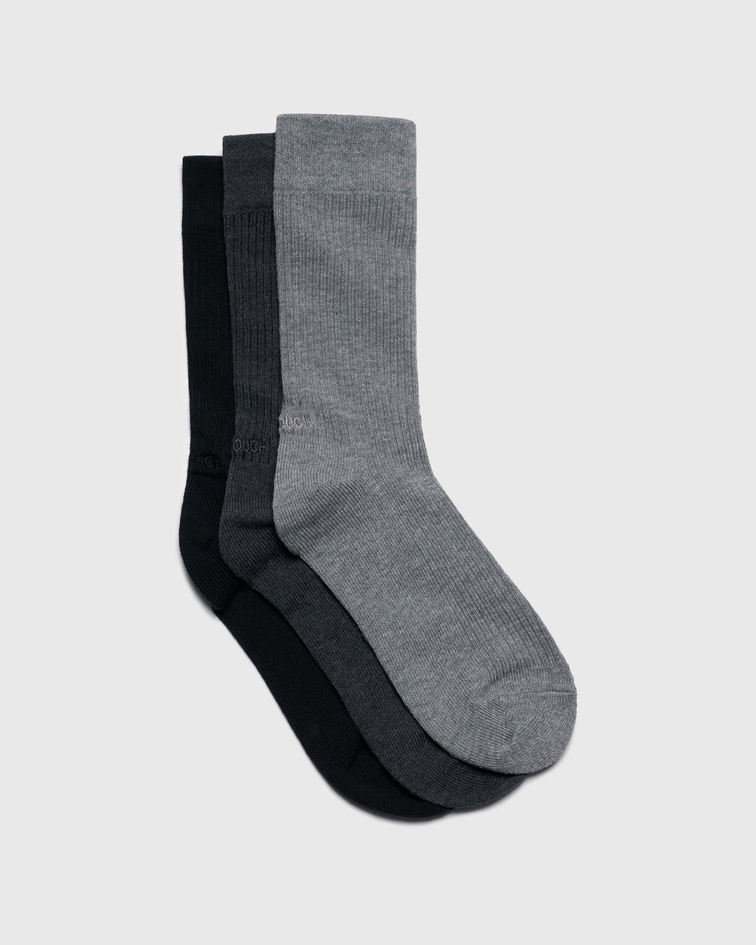Logo Rib Socks -black-