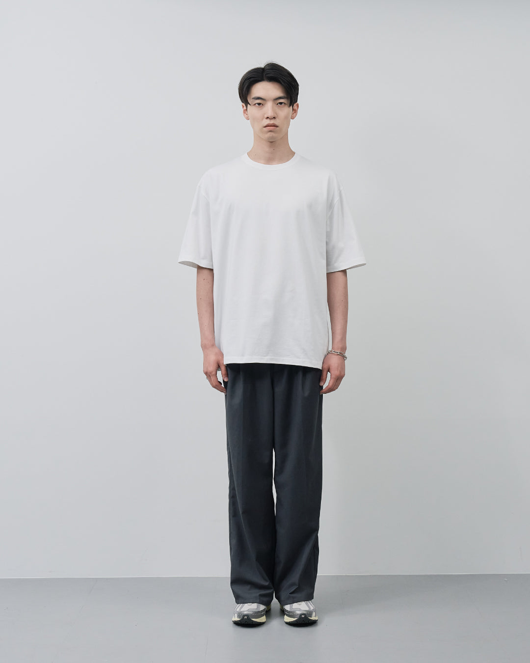 Pack S/S Tee -white×black-