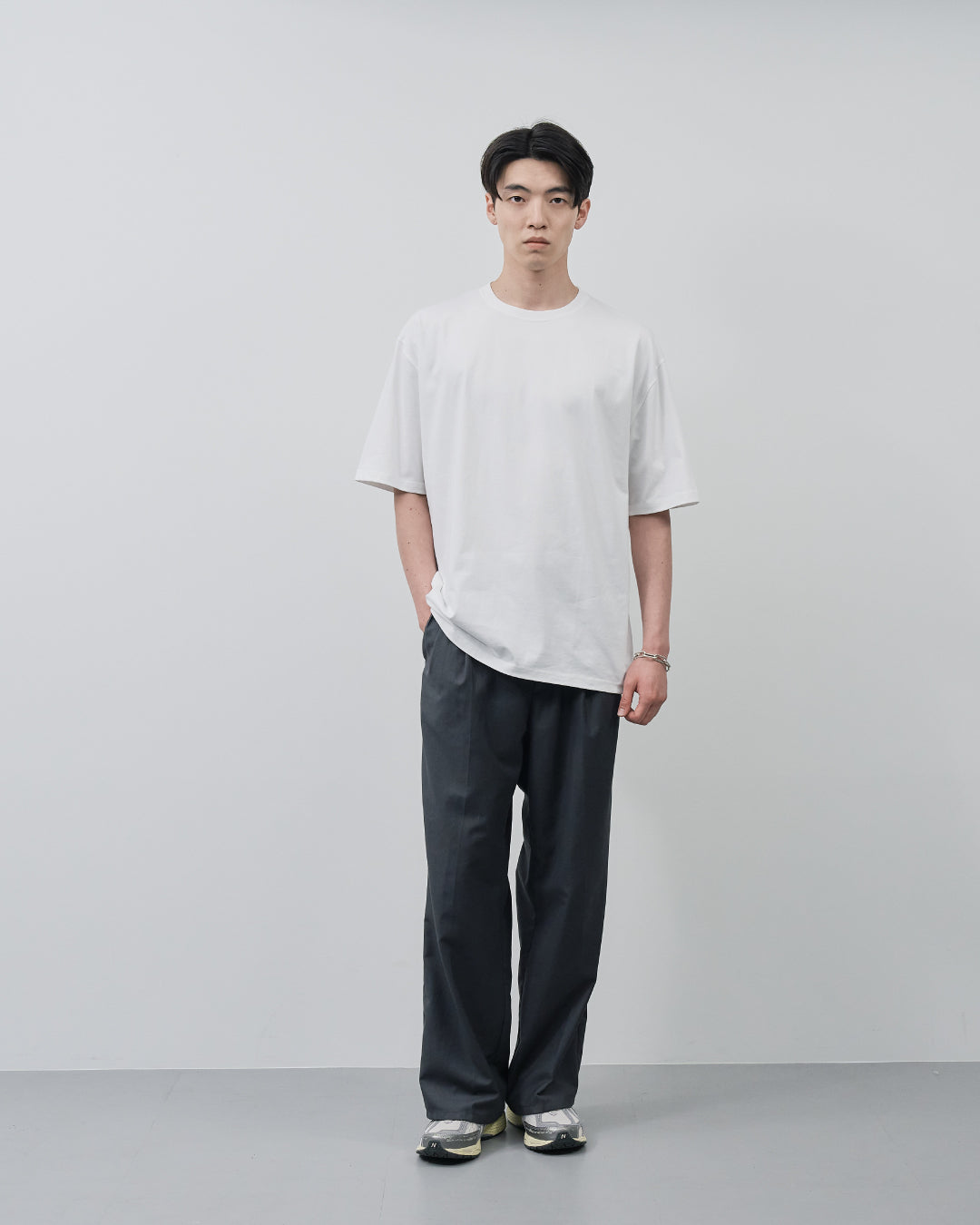 Pack S/S Tee -white×black-