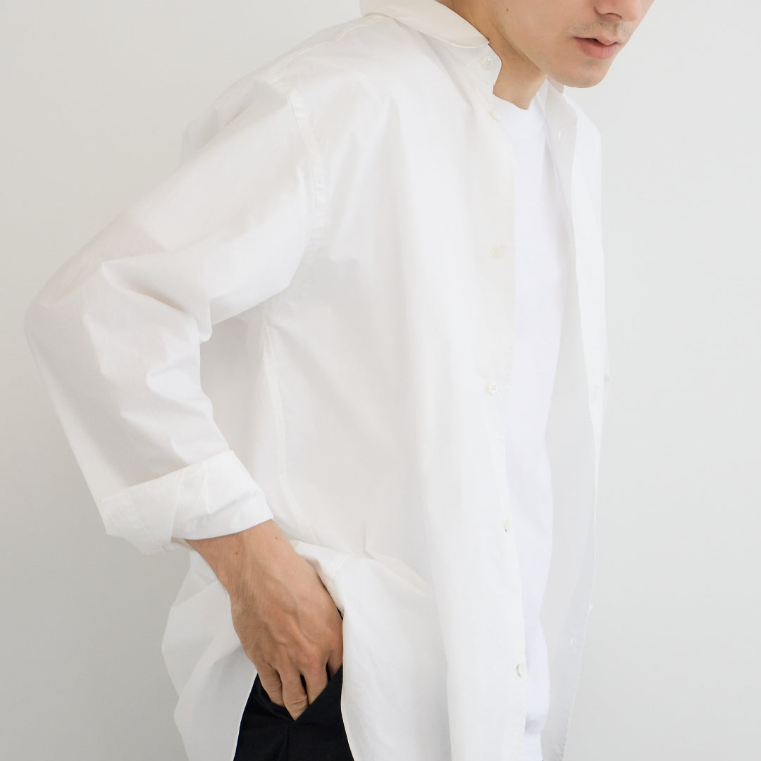 Relaxed Fit L/S Shirt -white-