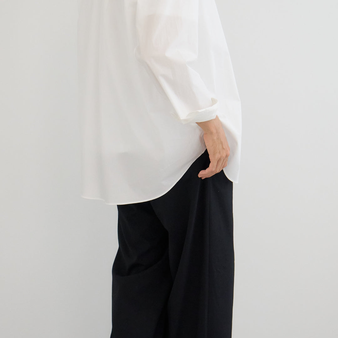 Relaxed Fit L/S Shirt -white-