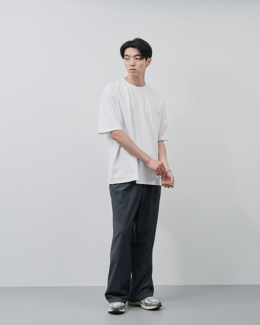 Pack S/S Tee -white×navy-