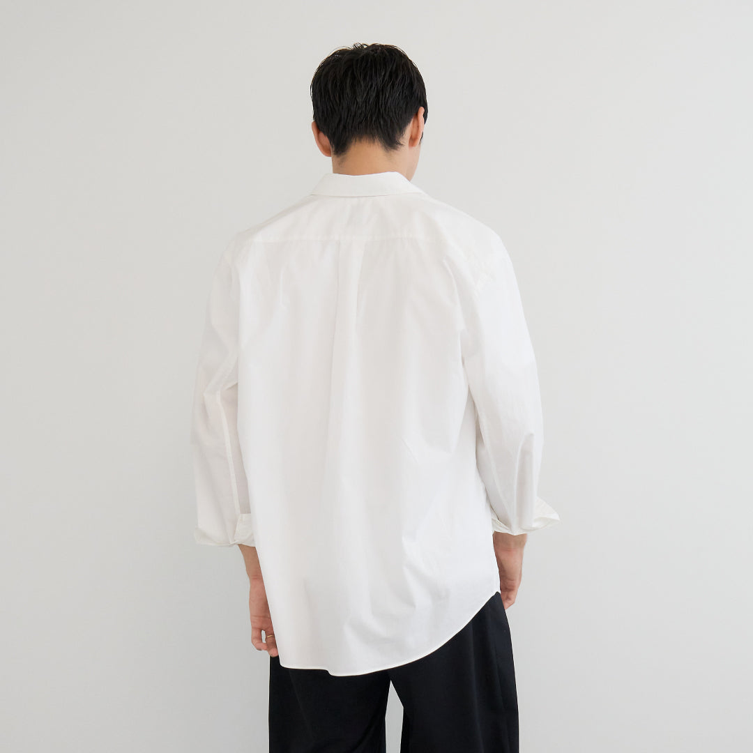 Relaxed Fit L/S Shirt -white-