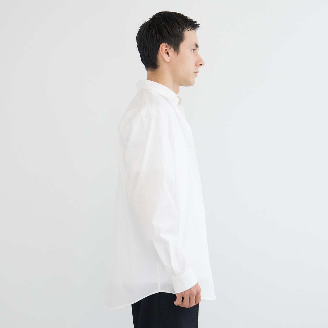 Relaxed Fit L/S Shirt -white-