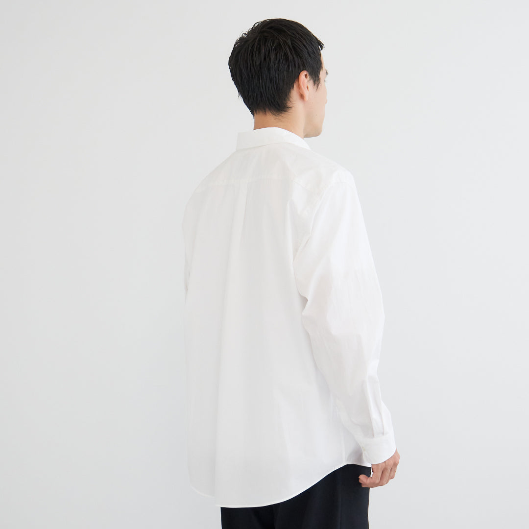 Relaxed Fit L/S Shirt -white-