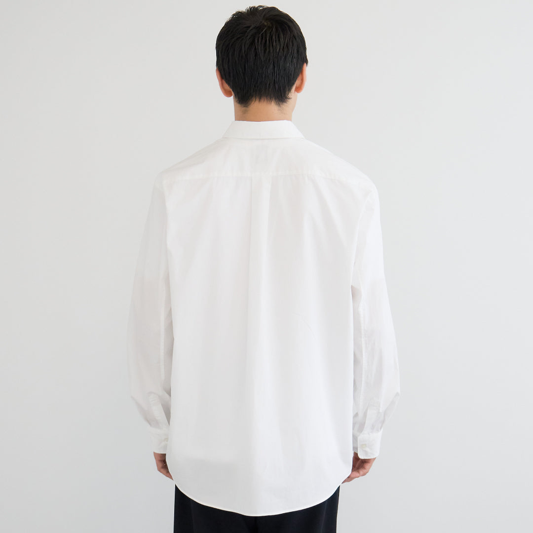 Relaxed Fit L/S Shirt -white-
