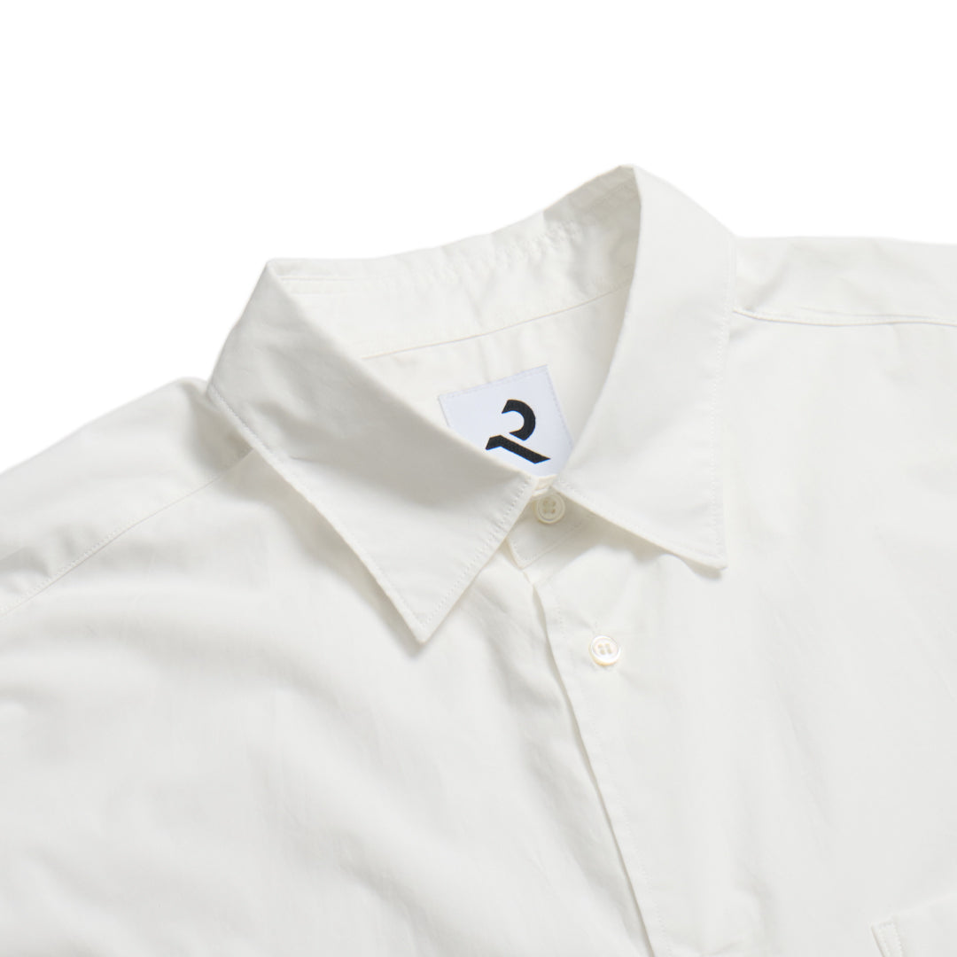 Relaxed Fit L/S Shirt -white-