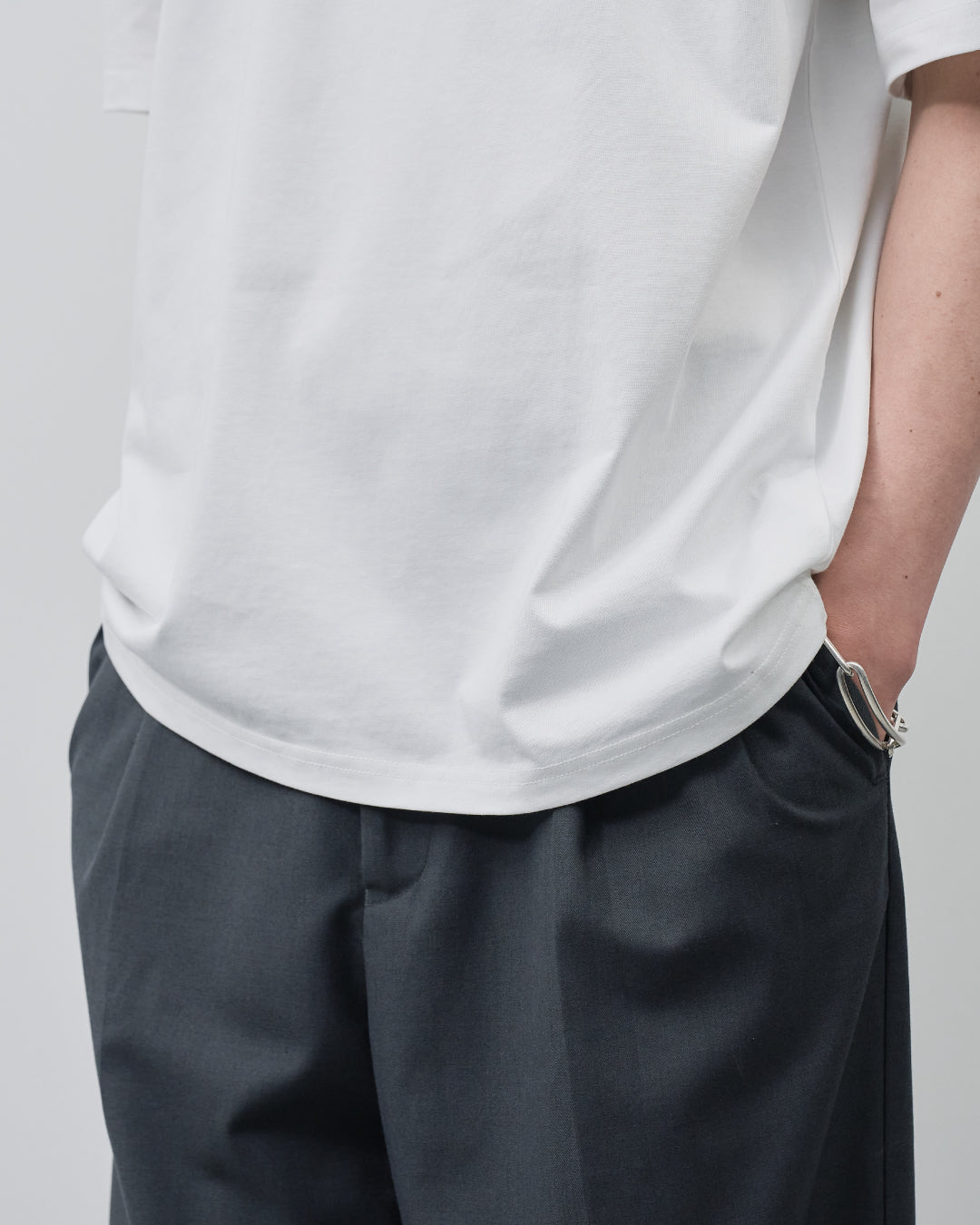 Pack S/S Tee -white×navy-