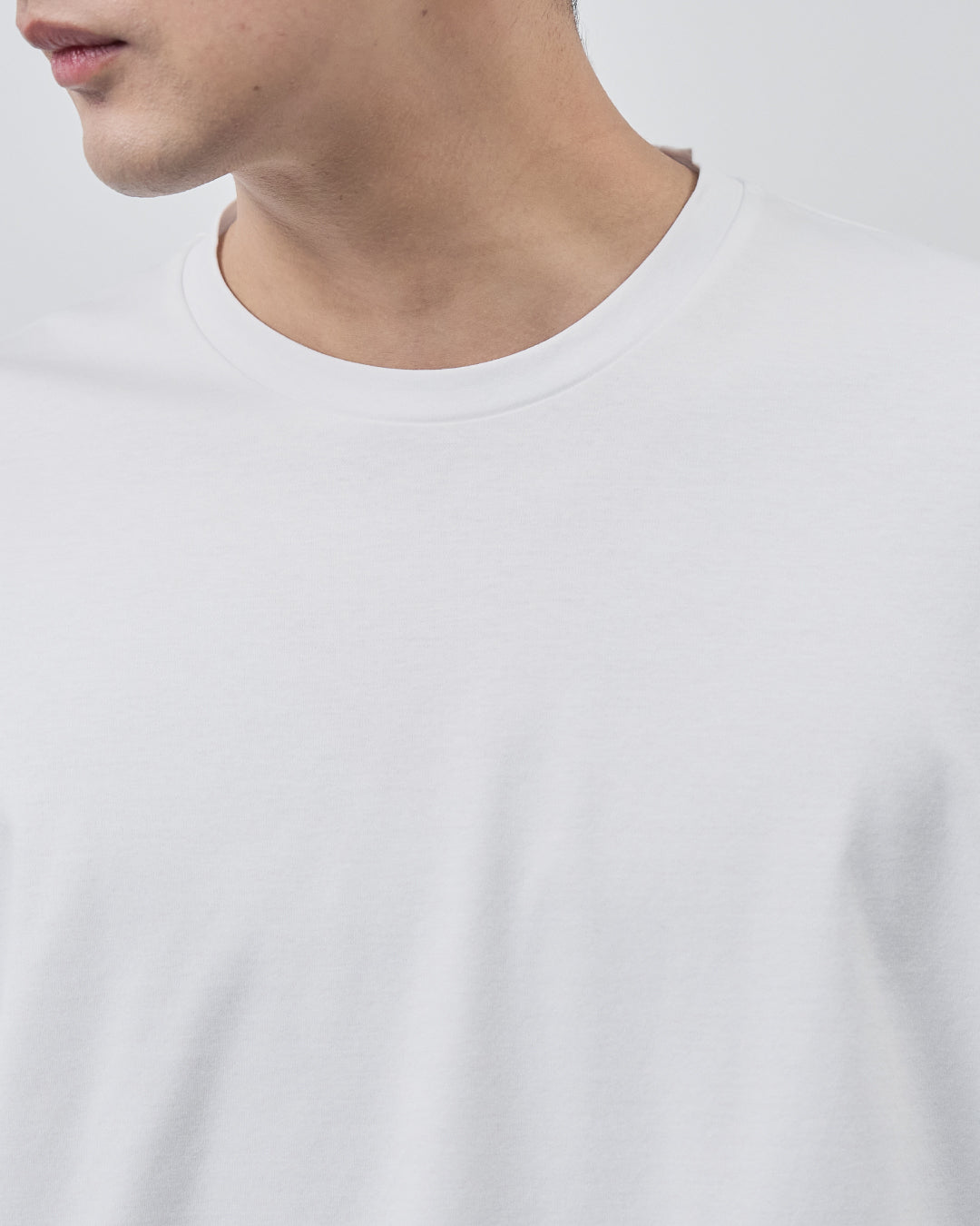 ARBINI Cotton L/S Tee -white-