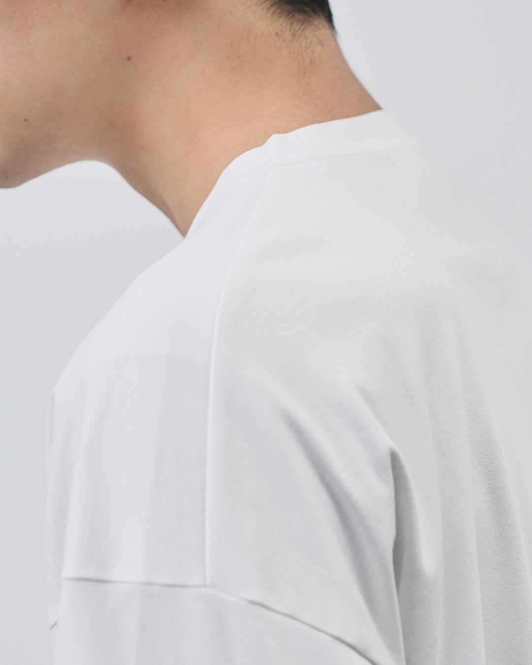 ARBINI Cotton L/S Tee -white-