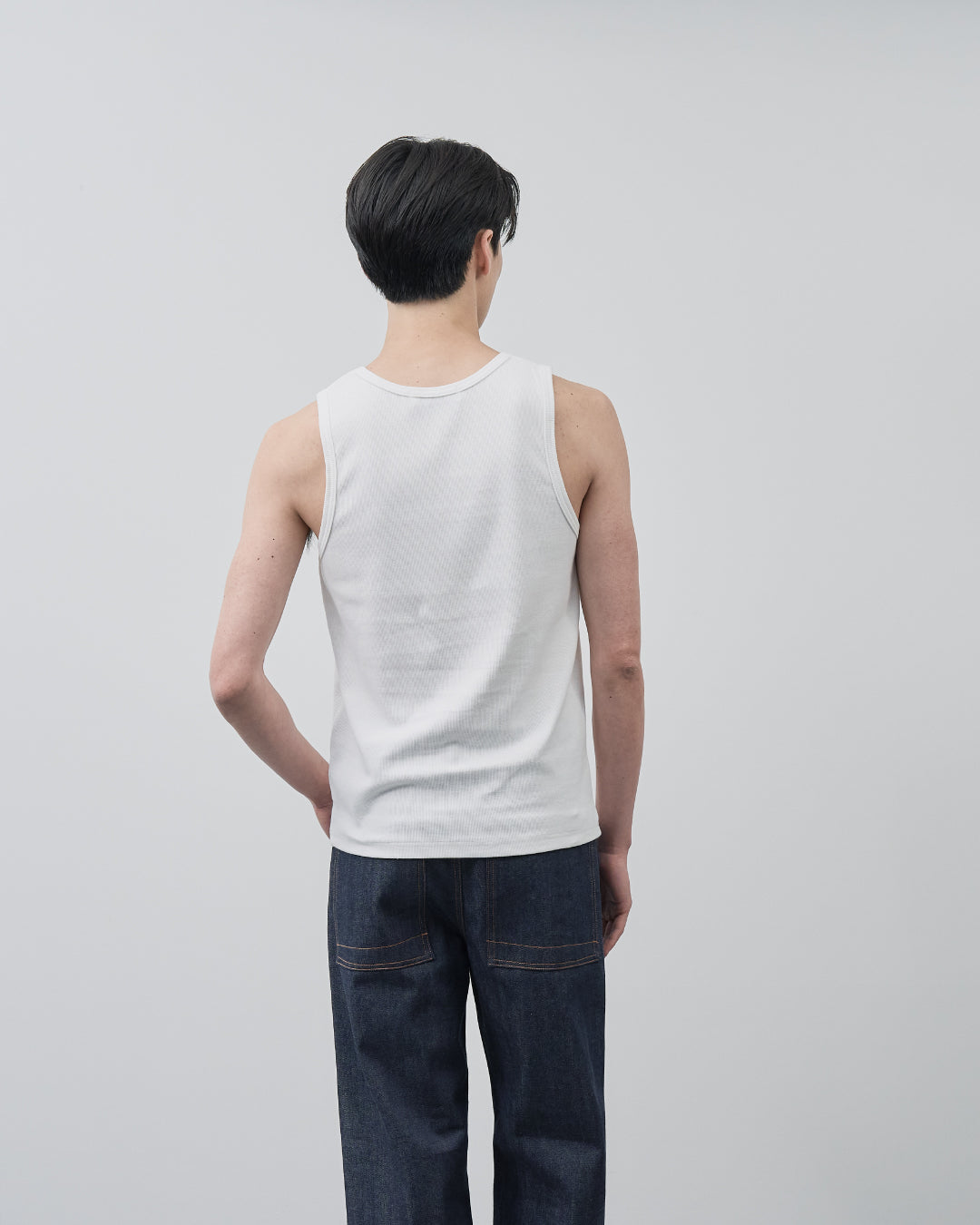 Pack Tank Top -white×charcoal-