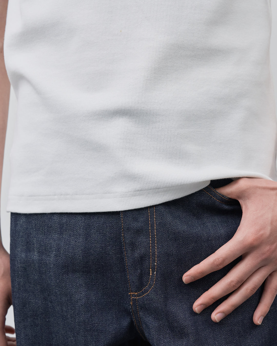 Pack Tank Top -white×charcoal-