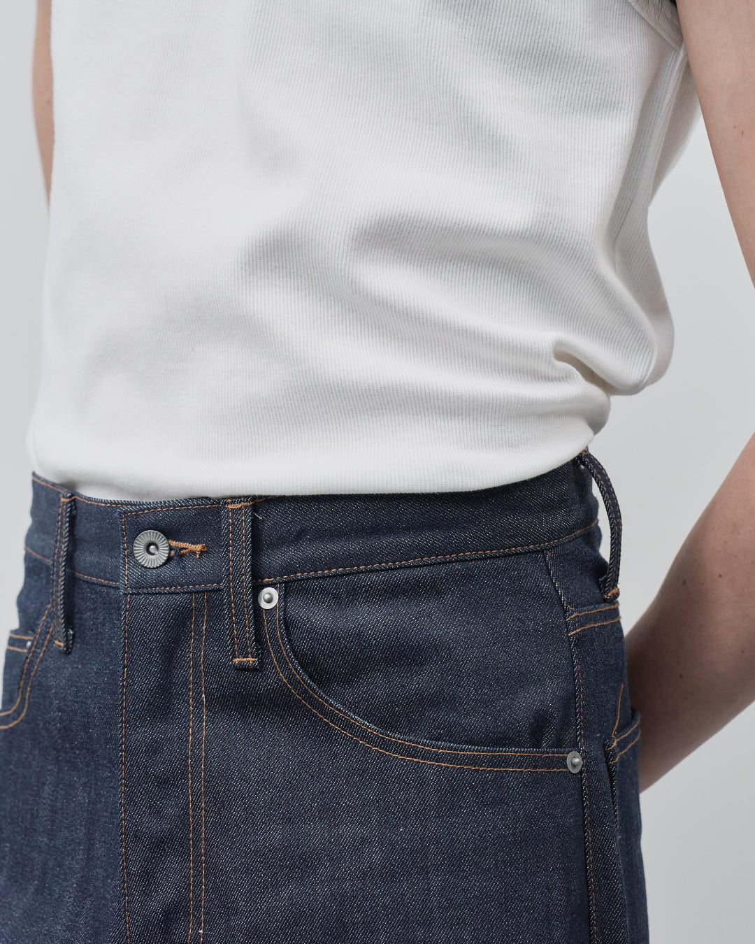 Pack Tank Top -white×charcoal-