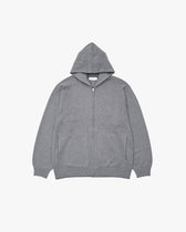 Full Zip Knit Hoodie -gray-
