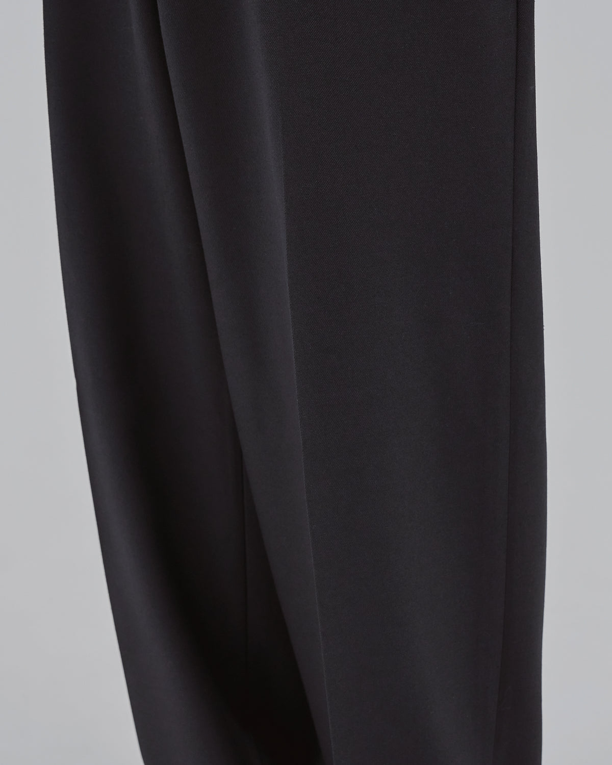Barrel Leg Wide Slacks -black-（3）