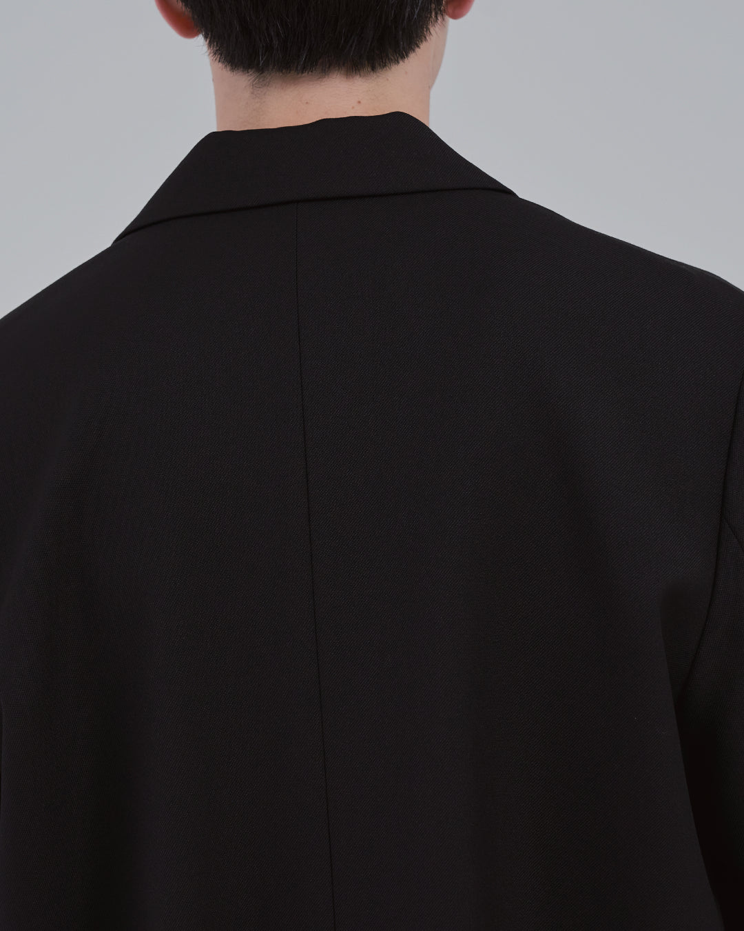 Single-Breasted Tailored Jacket -black-