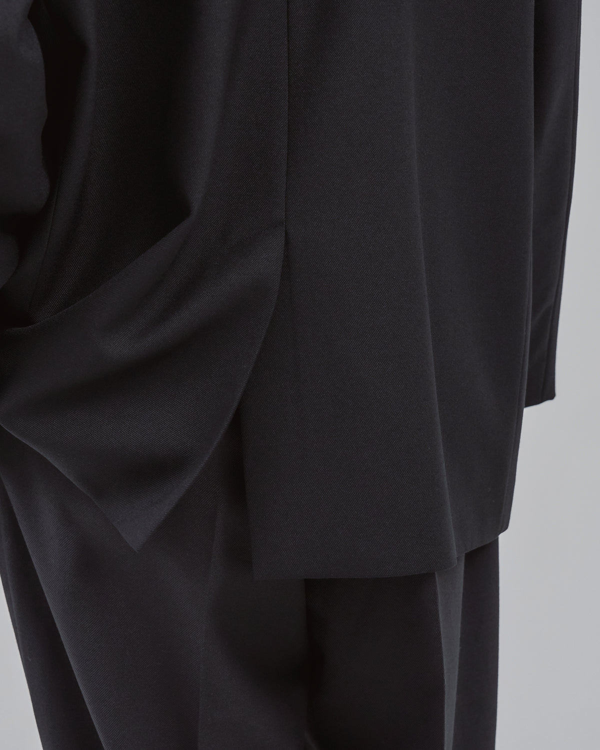 Single-Breasted Tailored Jacket -black-（11）