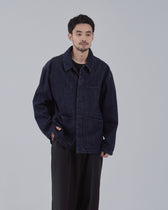 Relaxed Fit Denim Jacket -indigo-