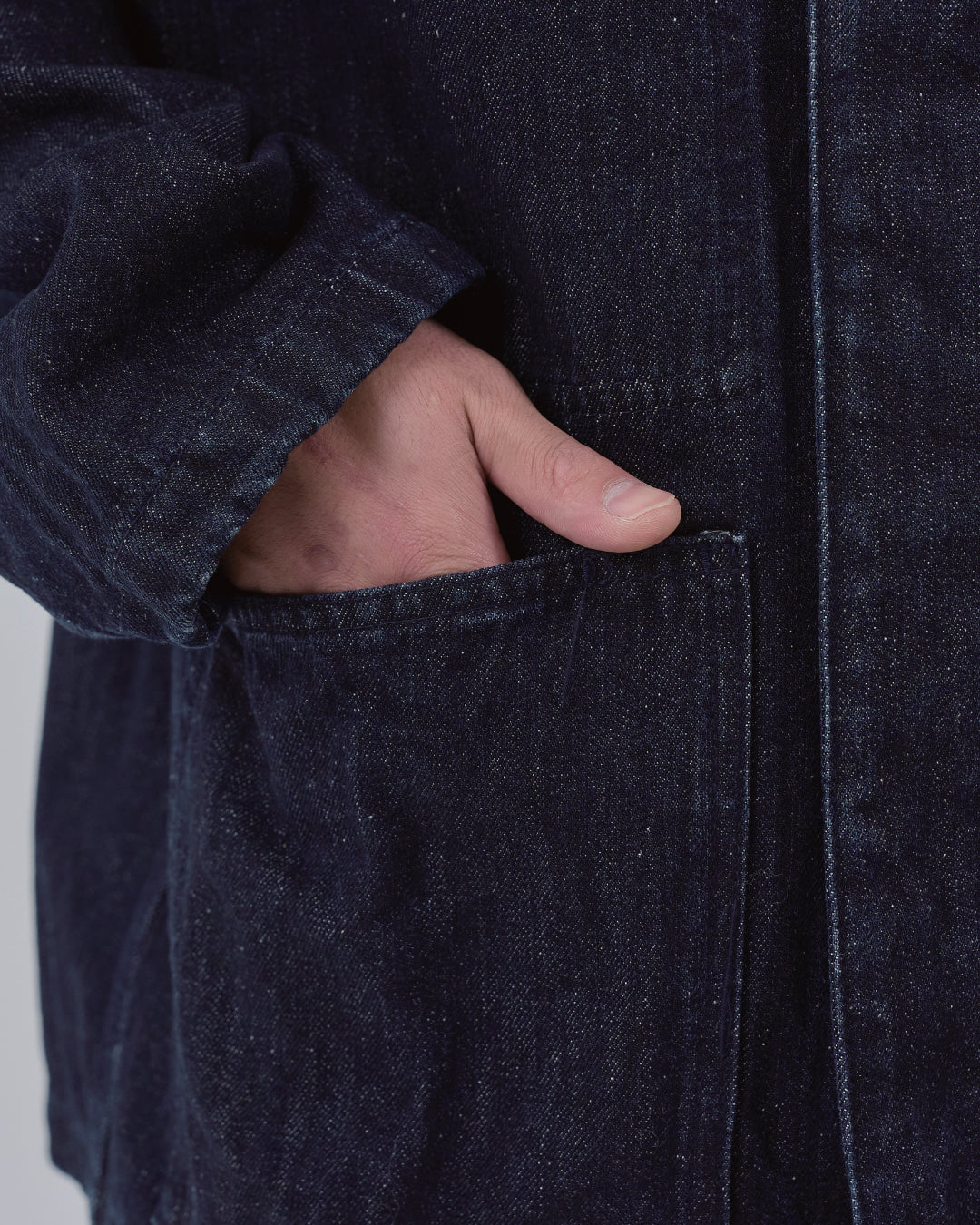 Relaxed Fit Denim Jacket -indigo-