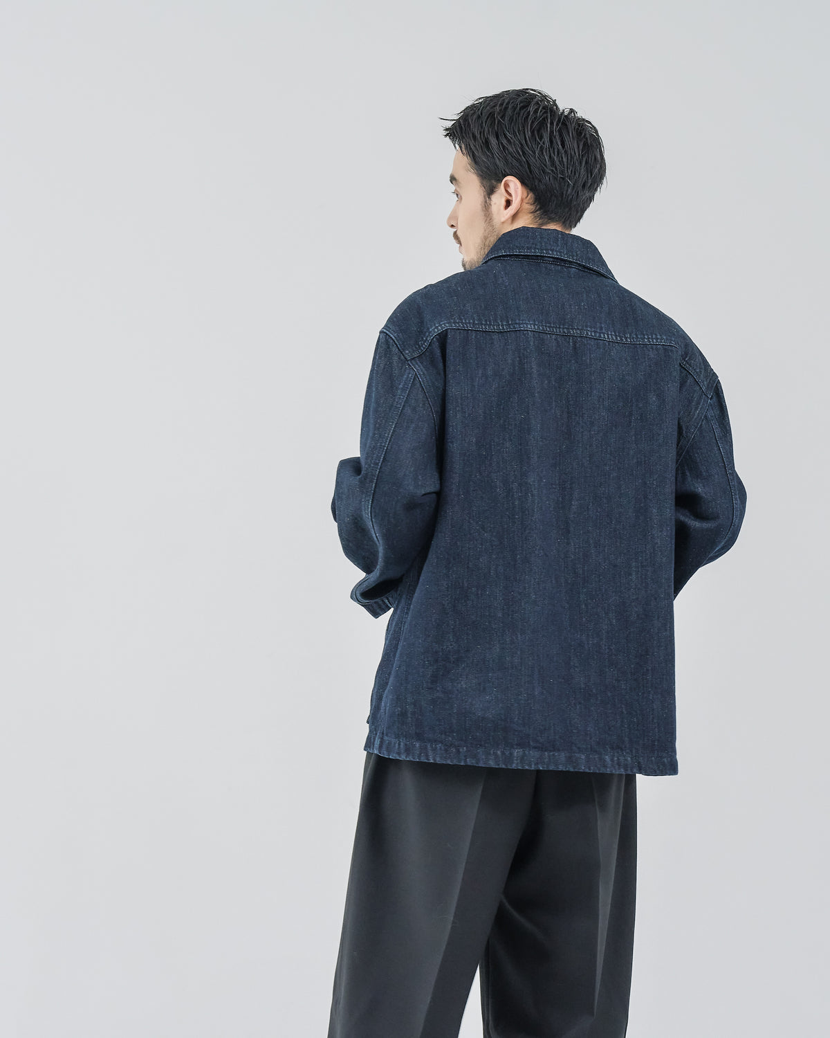 Relaxed Fit Denim Jacket -indigo-（20）