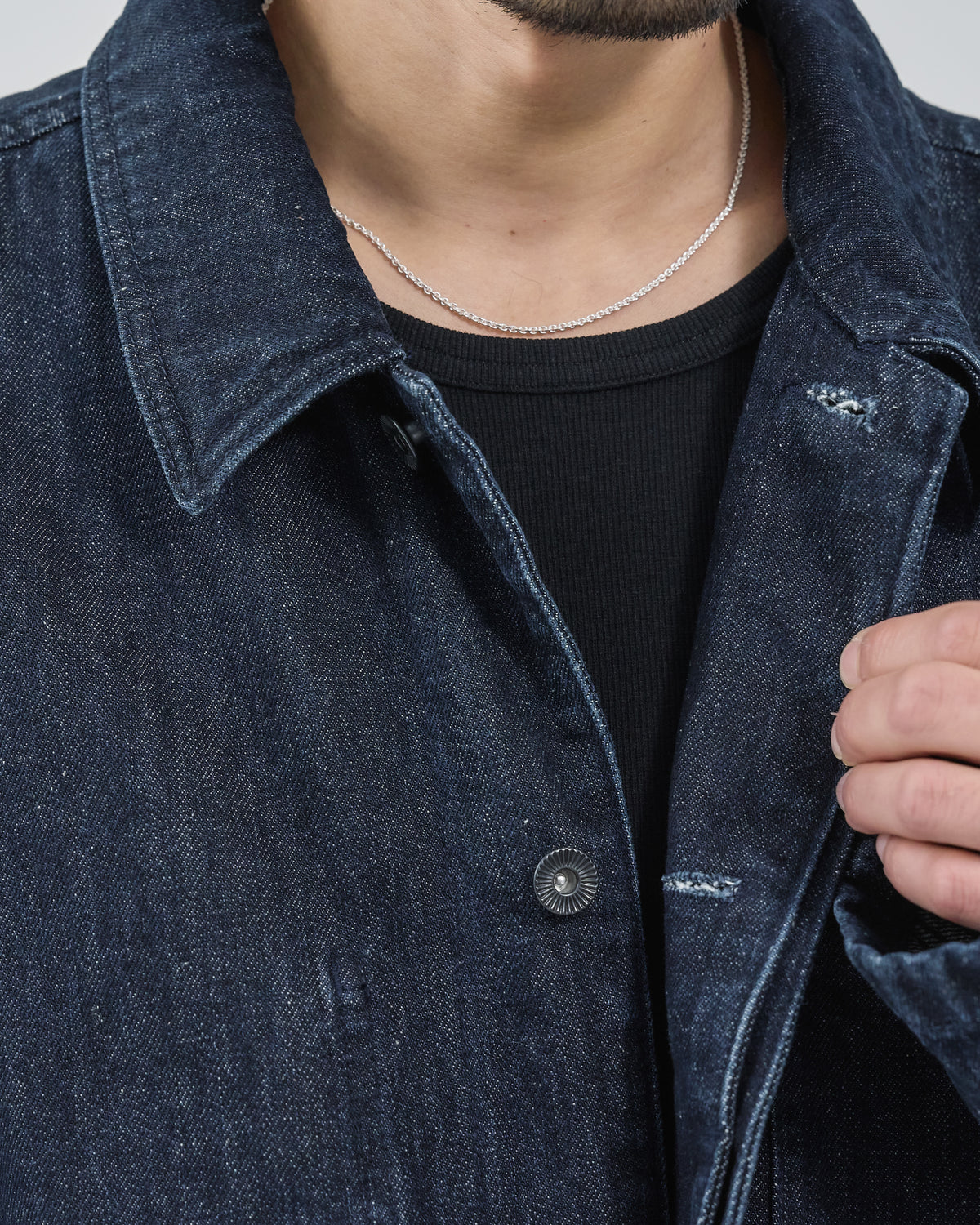 Relaxed Fit Denim Jacket -indigo-（6）