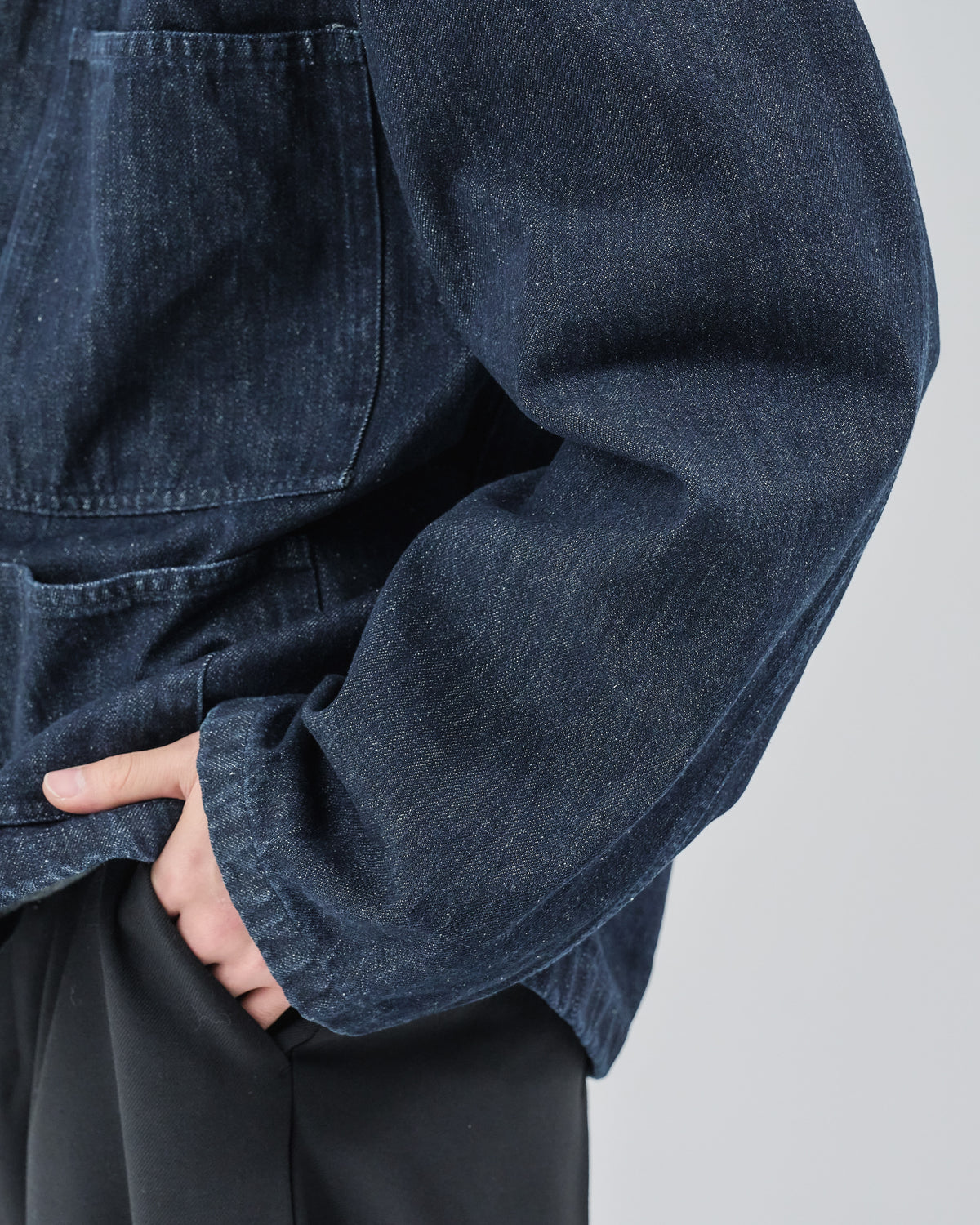 Relaxed Fit Denim Jacket -indigo-（13）