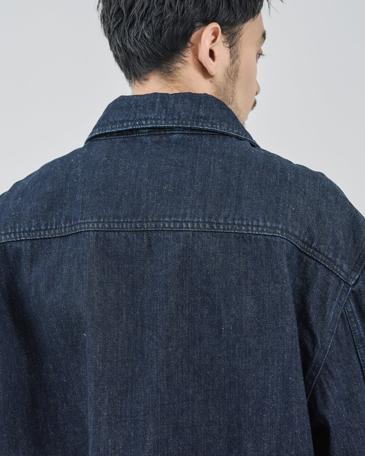 Relaxed Fit Denim Jacket -indigo-（4）