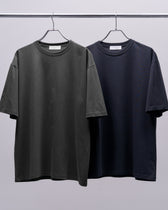 Pack S/S Tee -charcoal×navy-
