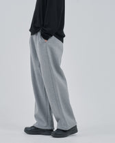 Wide Sweat Pants -heather gray-