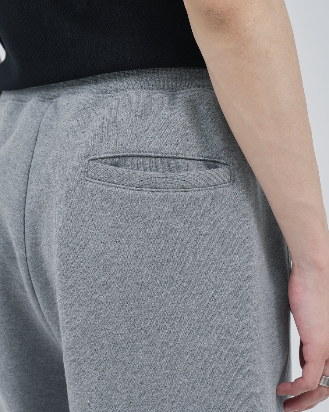 Wide Sweat Pants -heather gray-