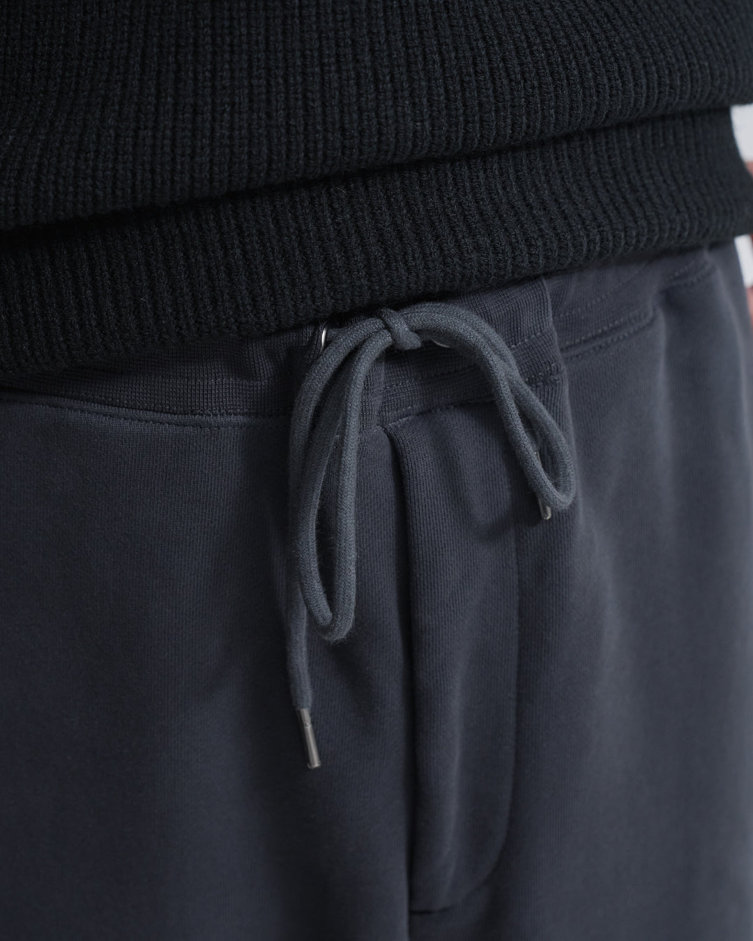 Wide Sweat Pants -dark gray-
