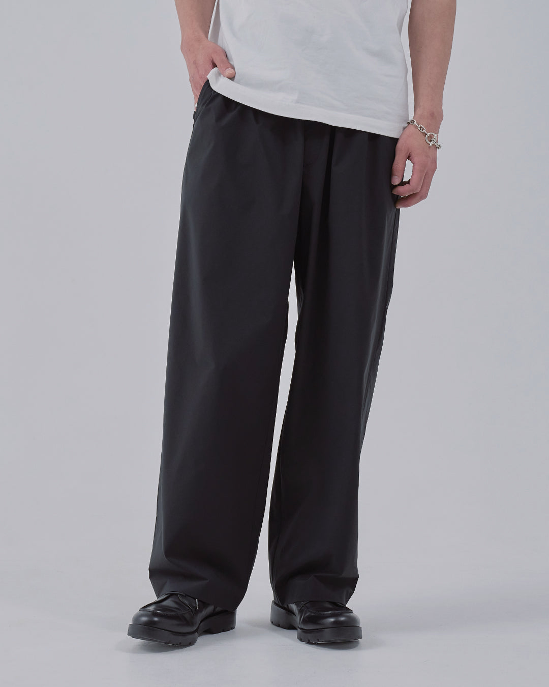 リトルスージー スラックス Earth Print Easy Slacks SOLOTEX Easy Slacks -black-